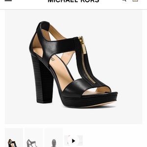 Micheal Kors Berkley Leather Platform sandal